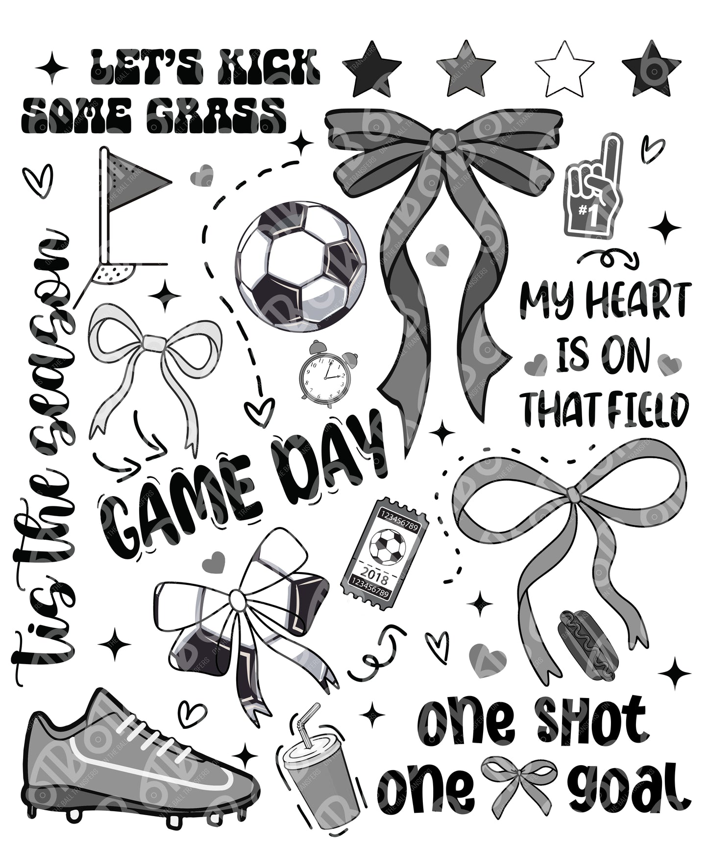 Soccer Collage DTF Transfer