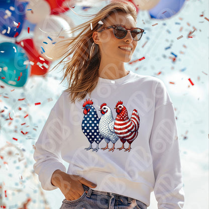 Patriotic Chickens Transfer