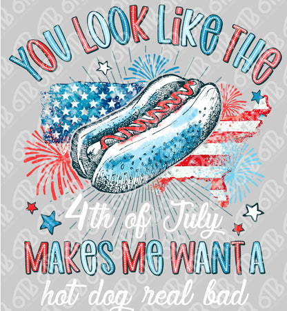 You Look Like the 4th of July DTF Transfer
