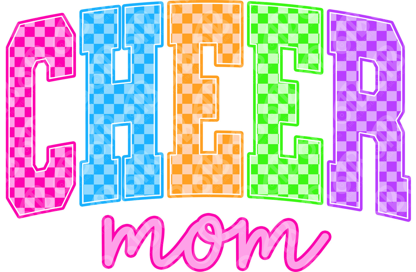 Cheer Mom neon DTF Transfer