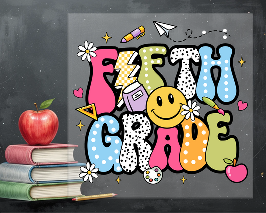 Retro Fifth Grade DTF Transfer