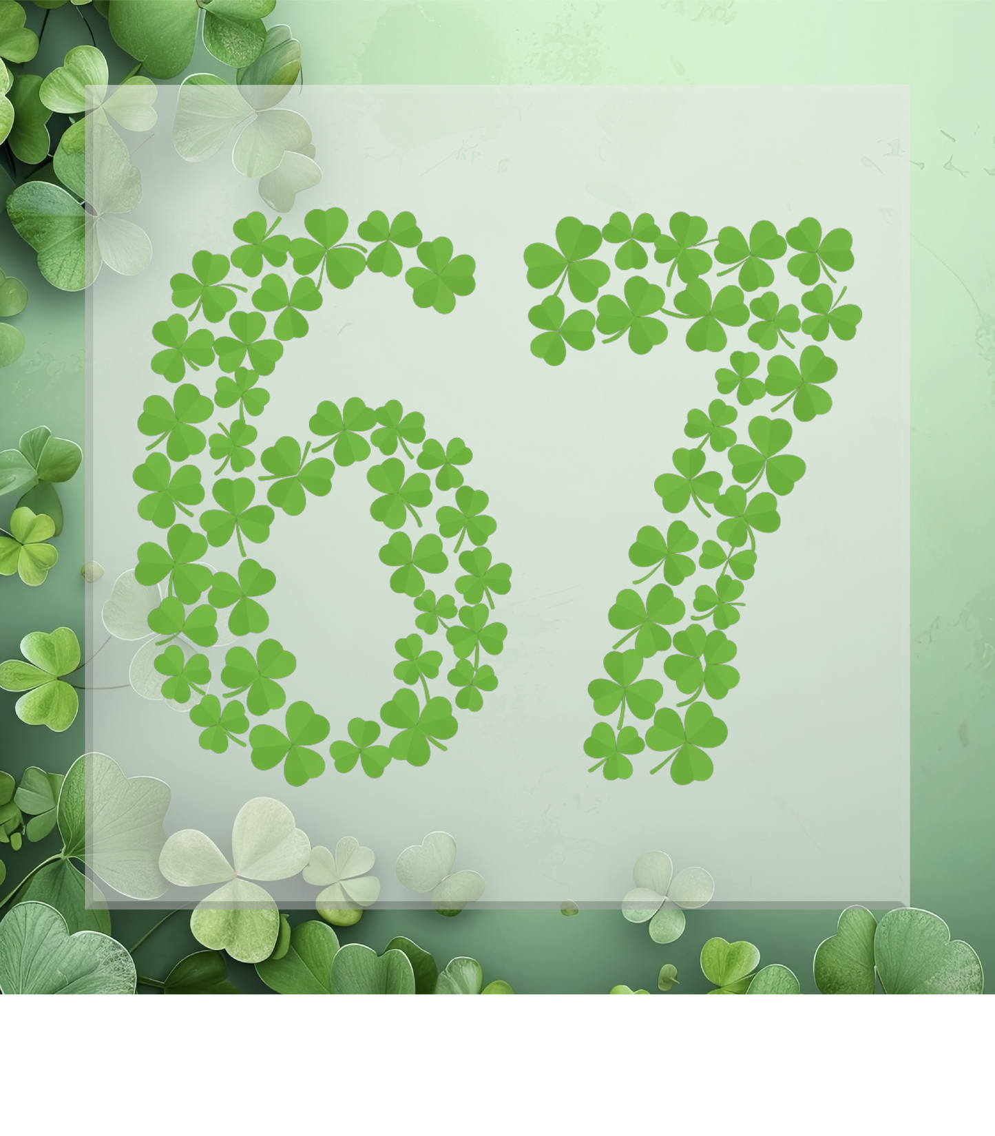 6-7 Shamrock DTF Transfer