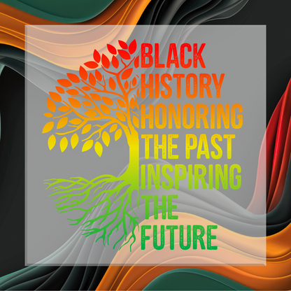 Black History Tree DTF Transfer