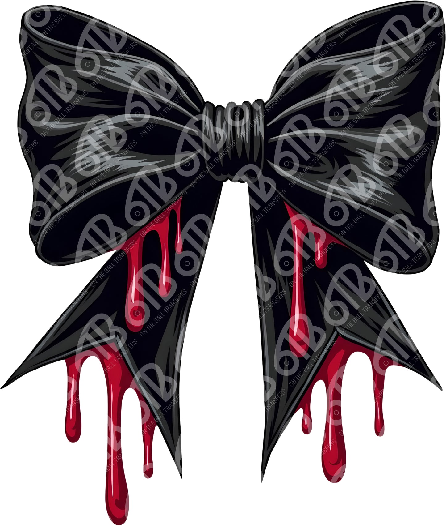 Gothic Bow DTF Transfer