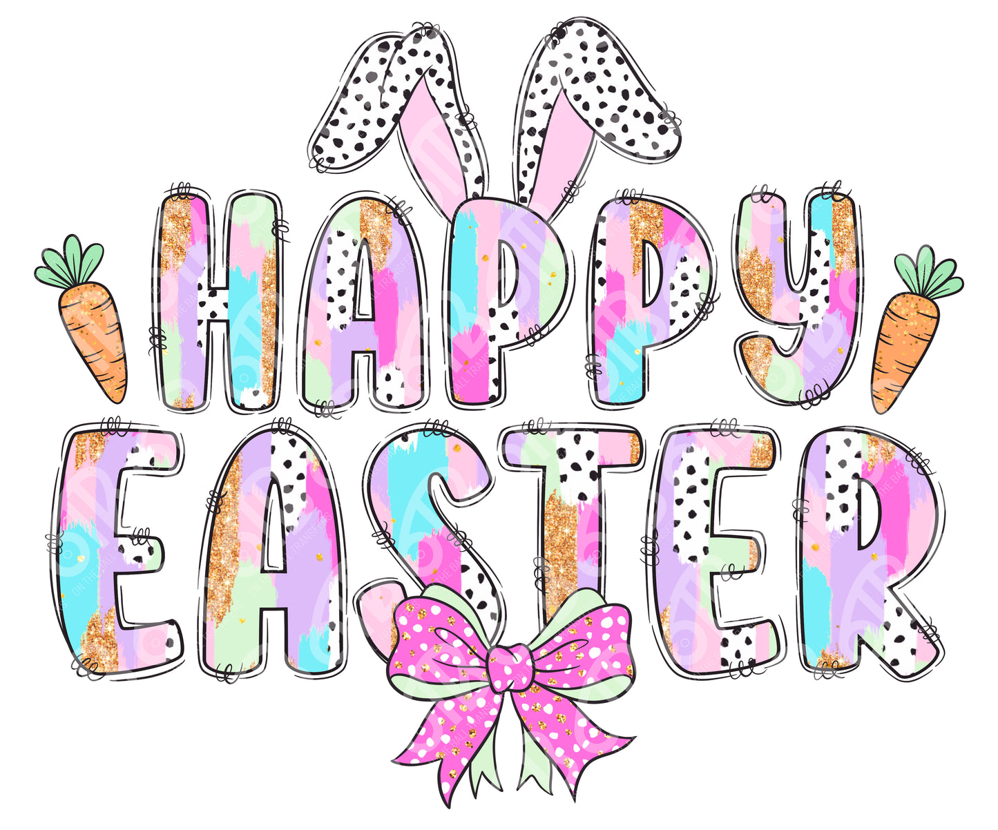 Happy Easter DTF Transfers