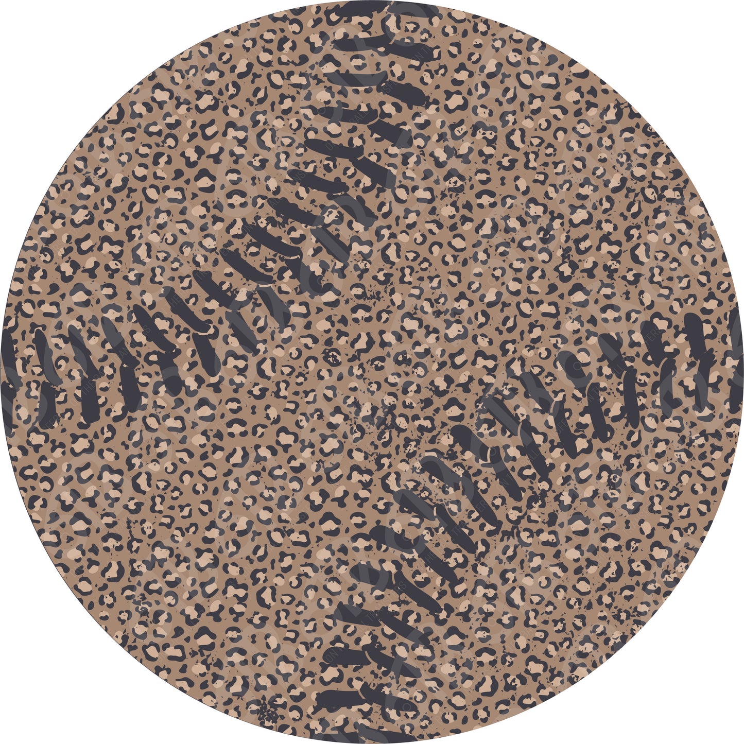 Leopard Print Baseball DTF Transfer