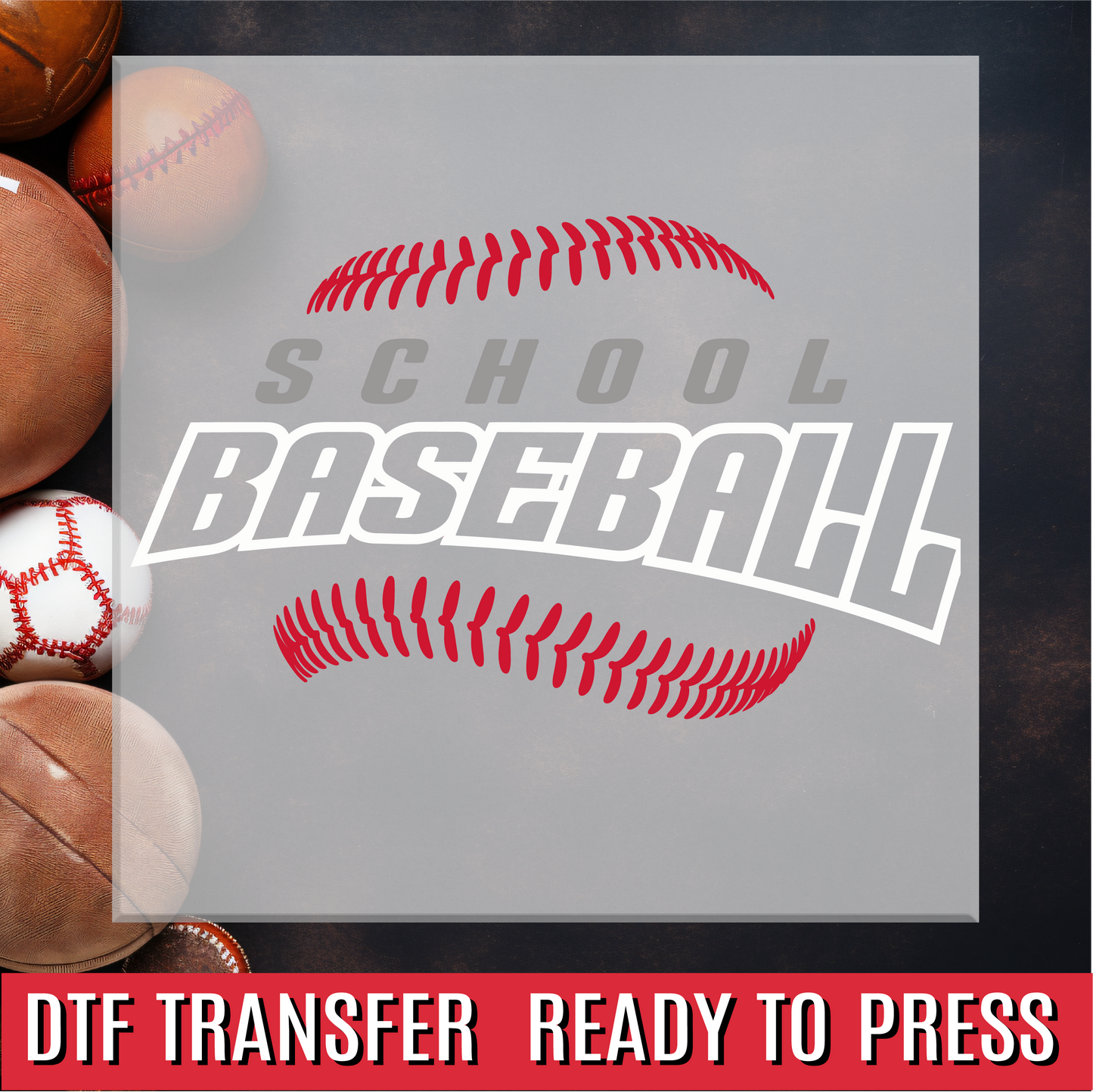 Baseball Threads Custom DTF Transfer
