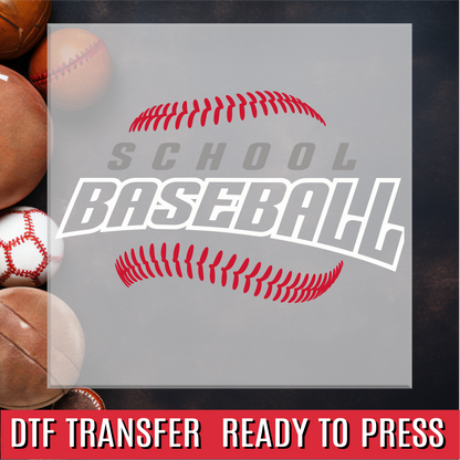 Baseball Threads Custom DTF Transfer