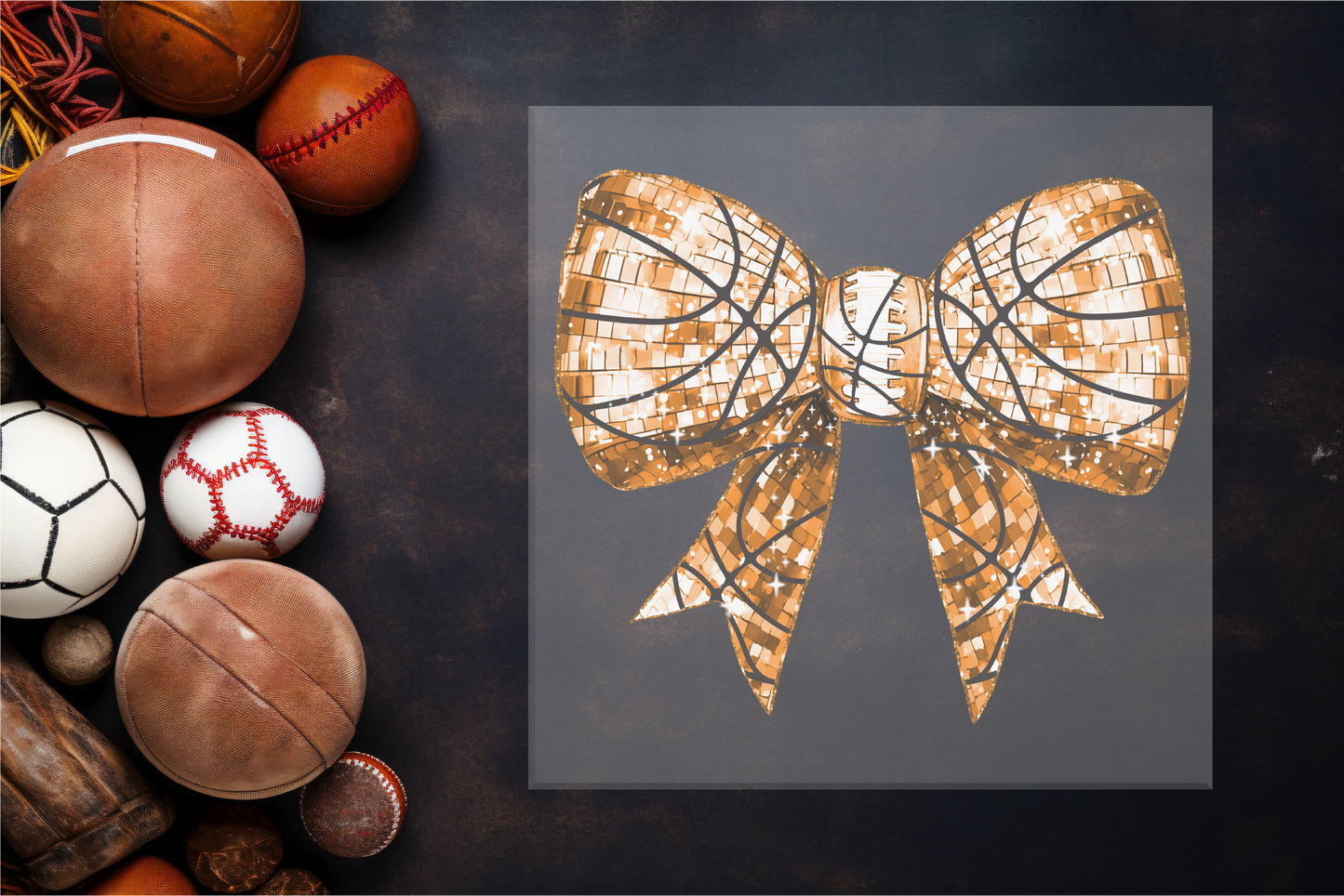 Basketball Bow Sublimation Transfer