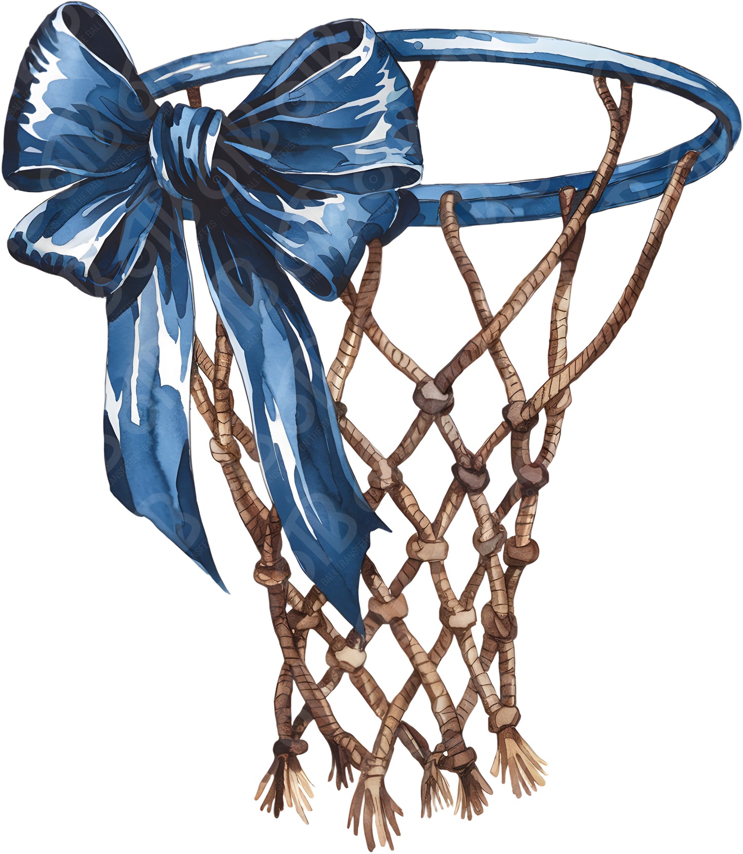 Coquette Basketball Hoop Bow DTF Transfer