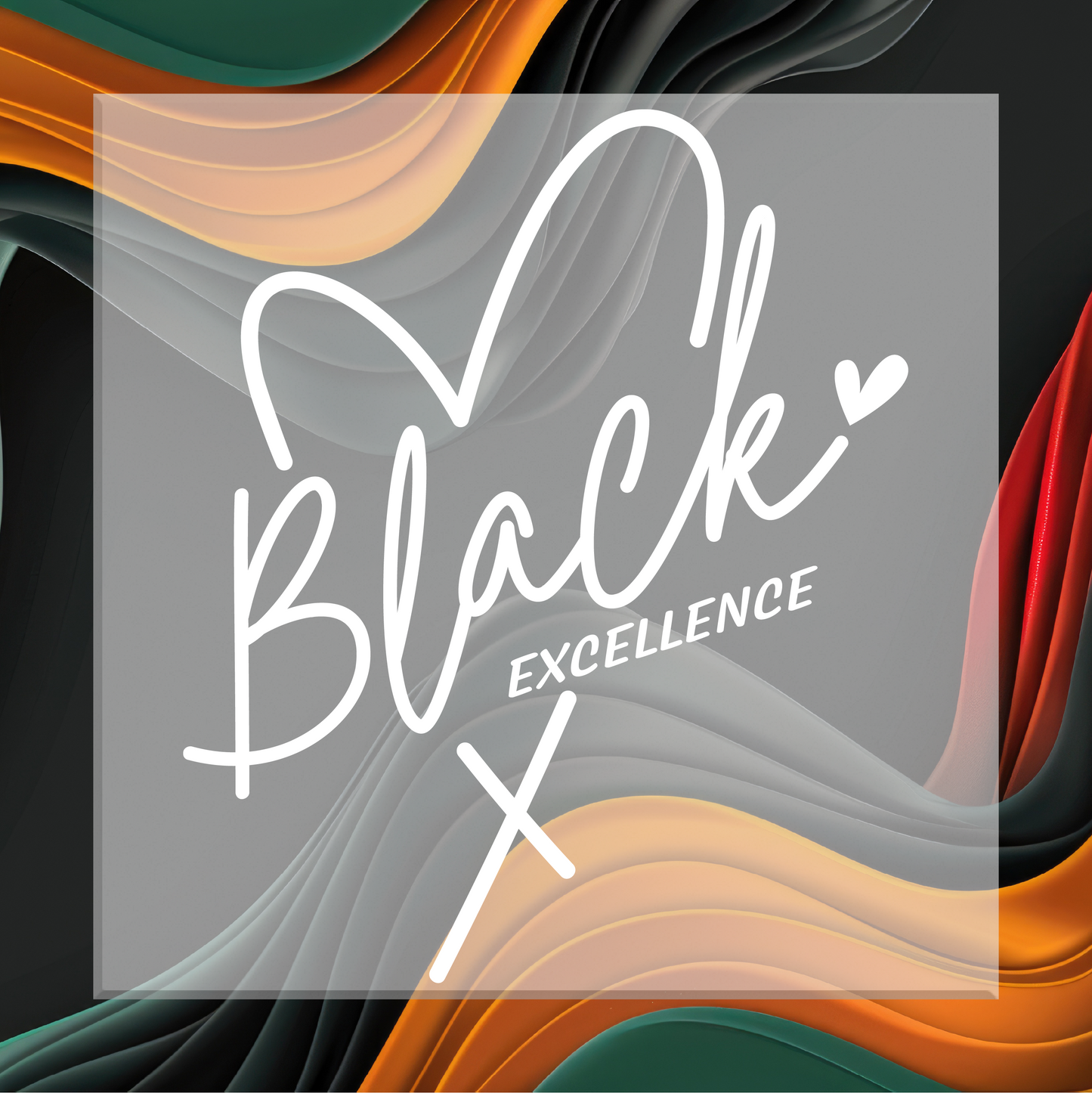 Black Excellence (White) DTF Transfer