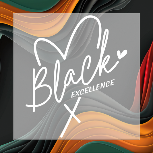 Black Excellence (White) DTF Transfer