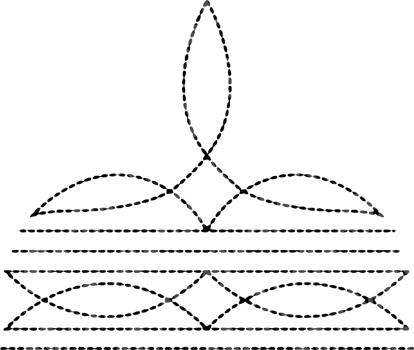 Black Boot stitch DTF Transfer , DTF Print , Full Image