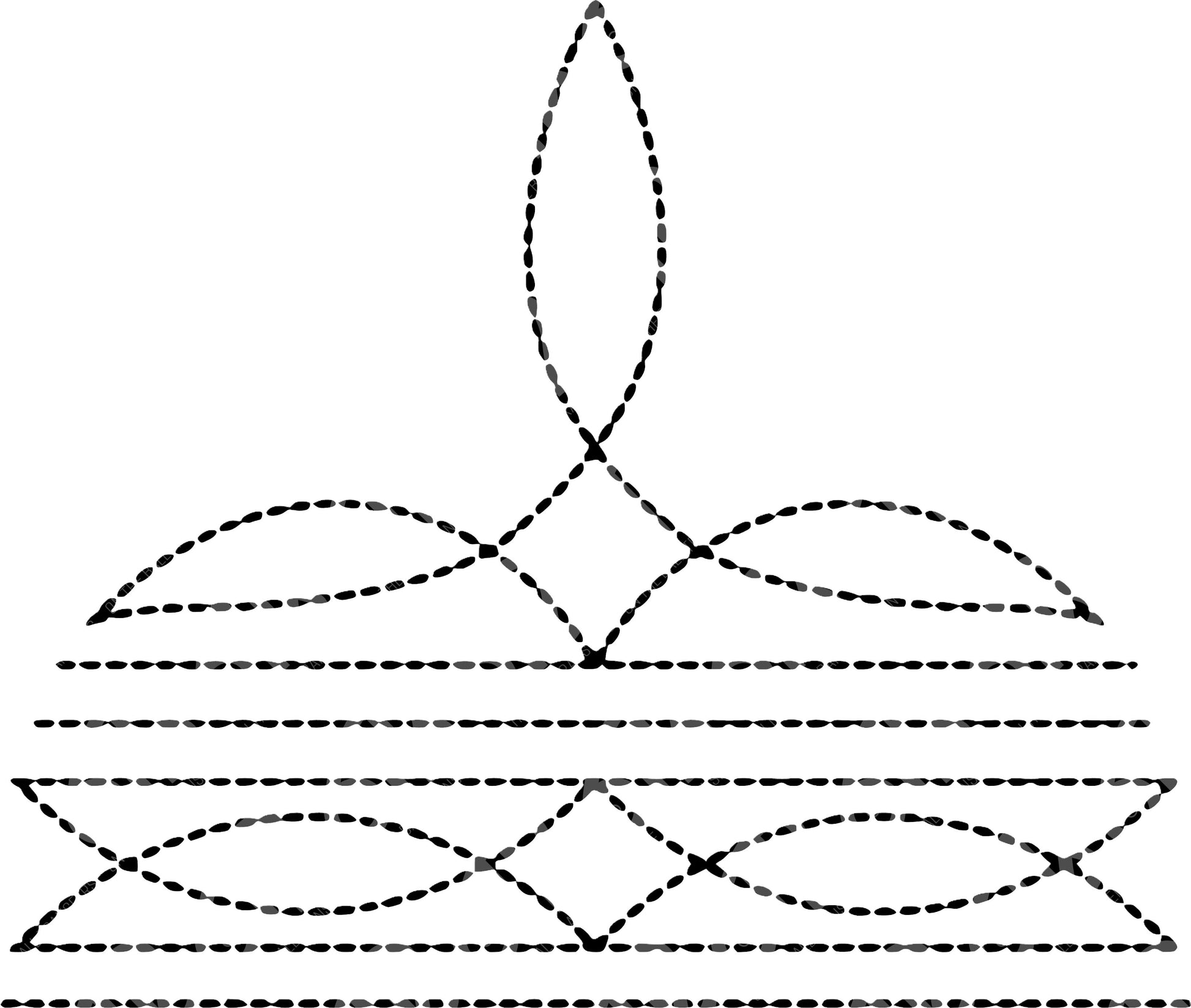 Black Boot stitch DTF Transfer , DTF Print , Full Image
