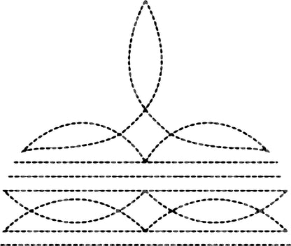 Black Boot stitch DTF Transfer , DTF Print , Full Image