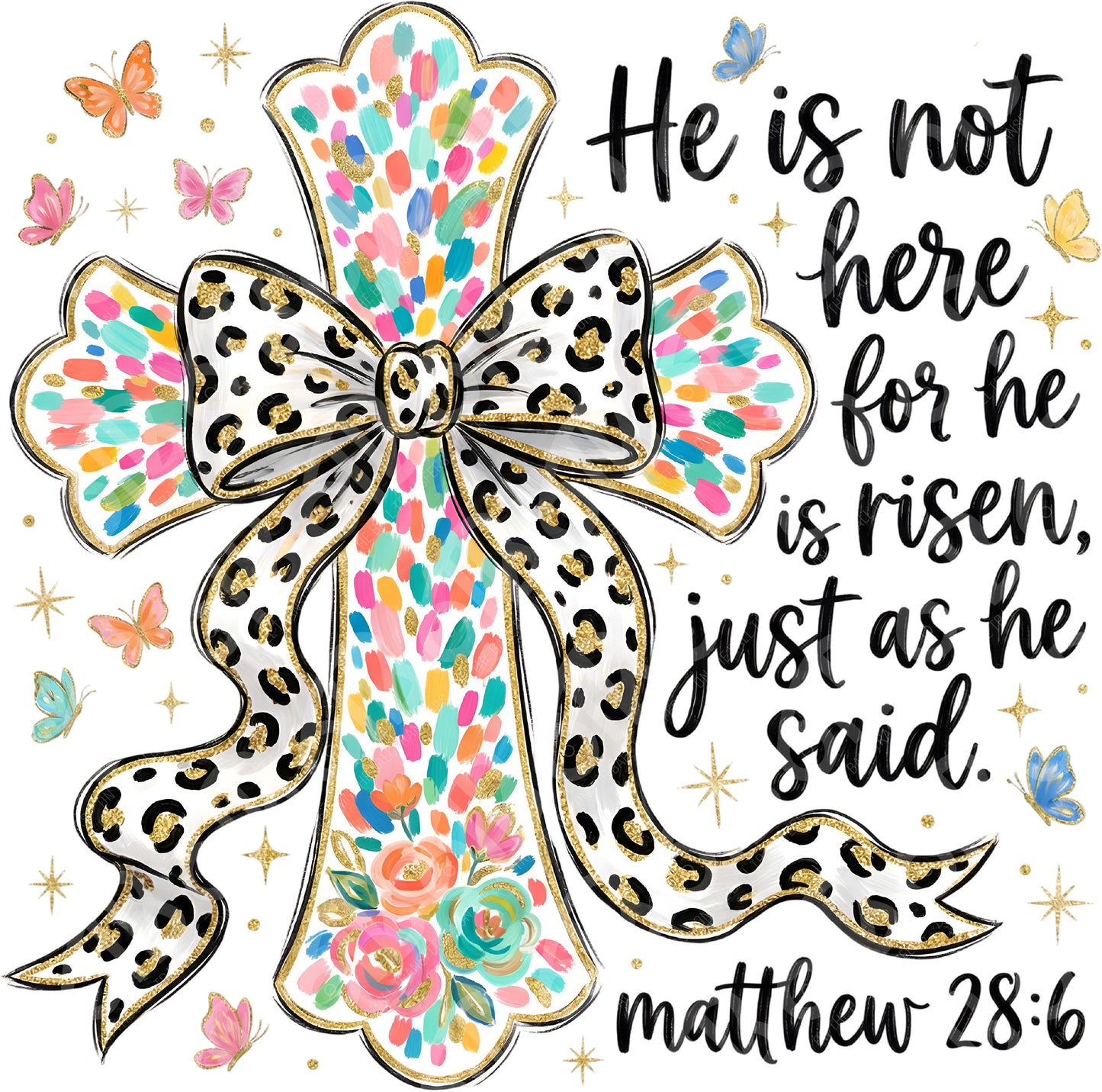Easter Cross DTF Transfer