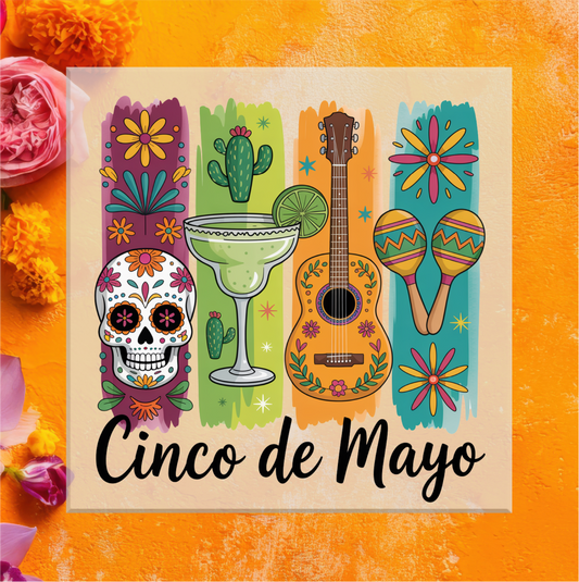 Cinco de Mayo Brushstroke DTF Transfer