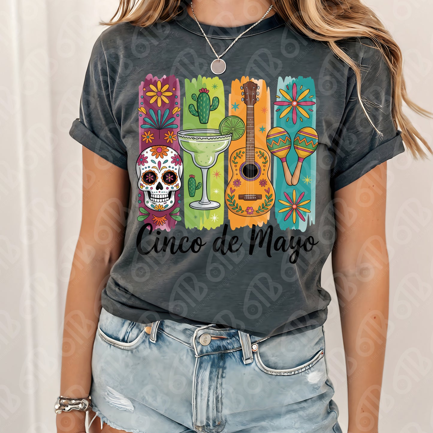Cinco de Mayo Brushstroke DTF Transfer