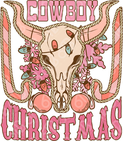 Cowboy Christmas DTF Transfer