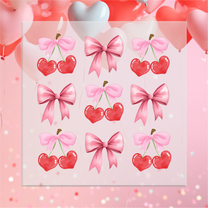 Cherry Bow Coquette DTF Transfer
