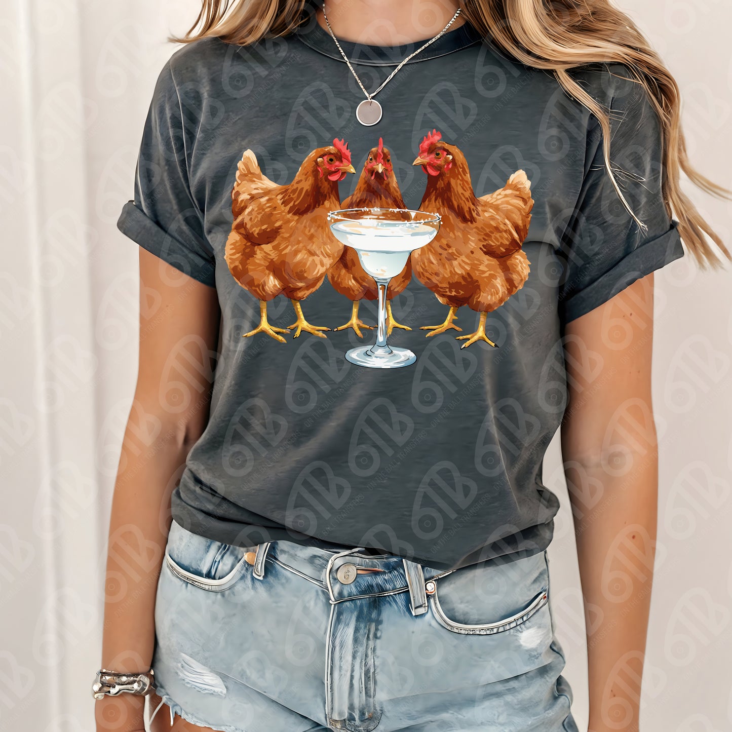 Drinking Hens Transfer