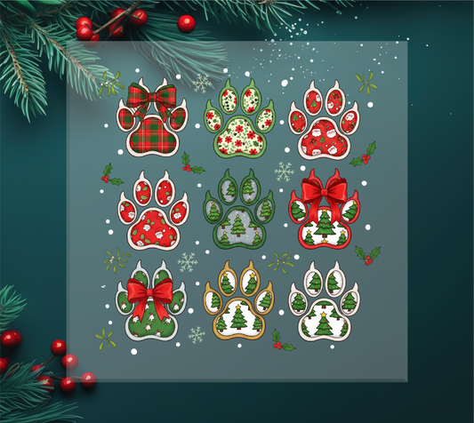 Christmas Paws DTF Transfer