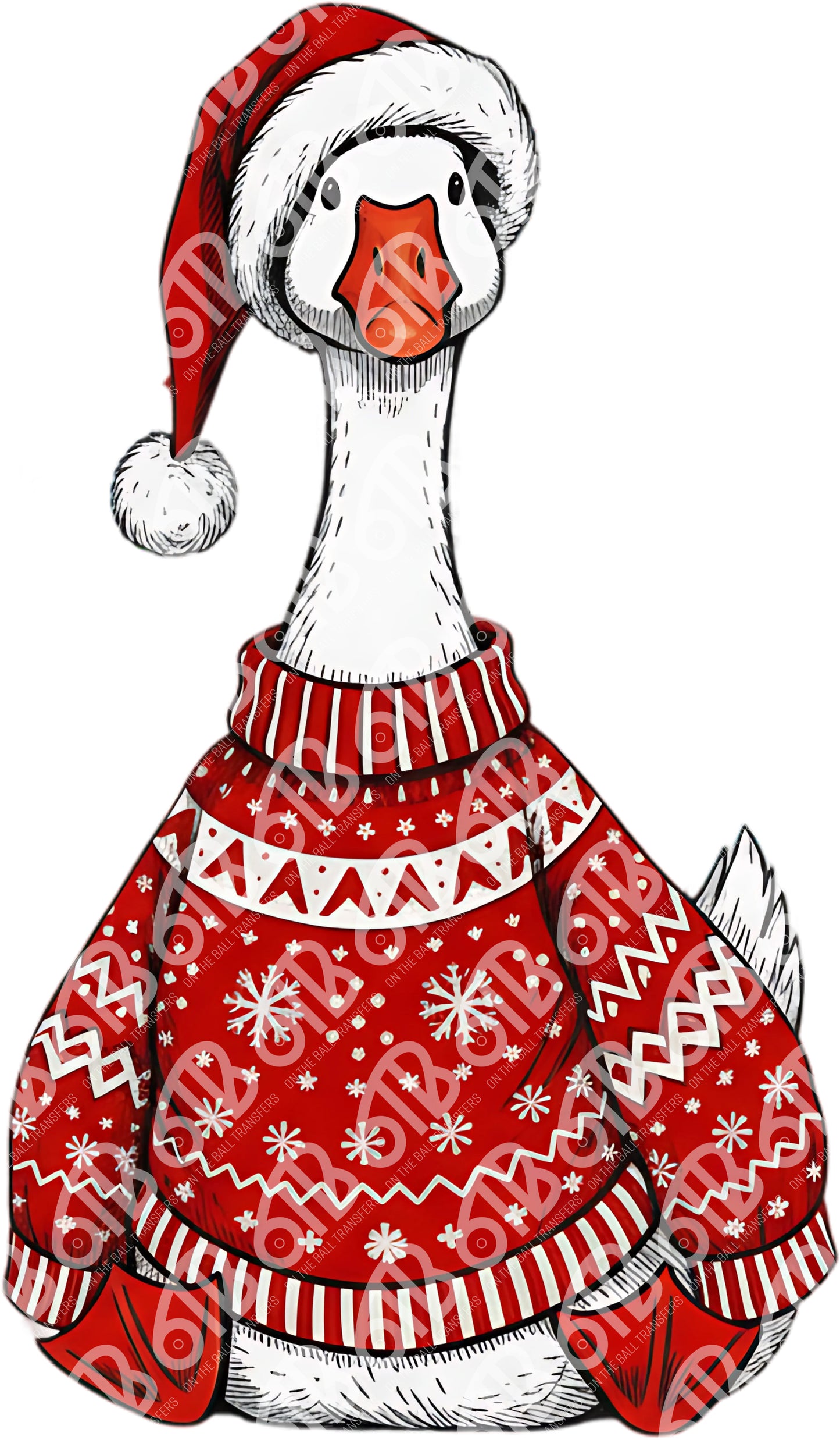 Christmas Goose DTF Transfer