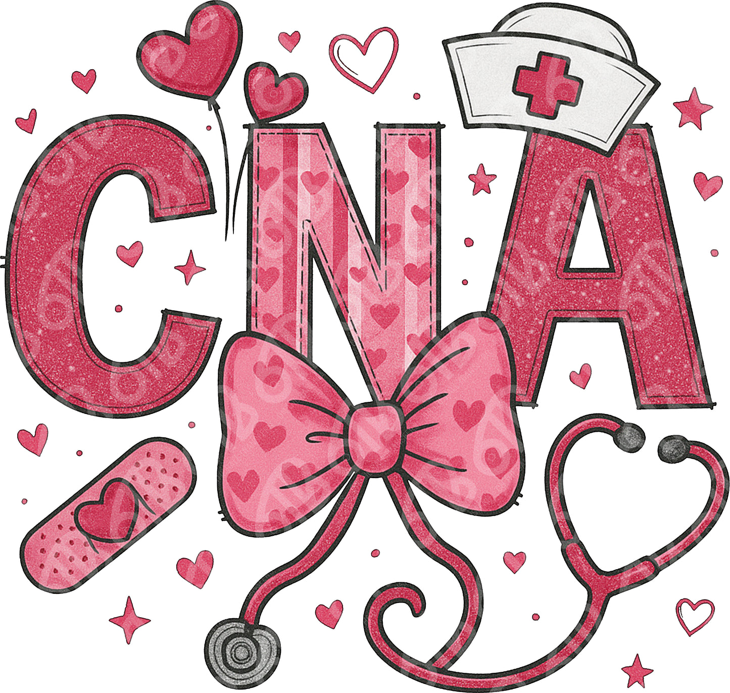 CNA Valentine's DTF Transfer