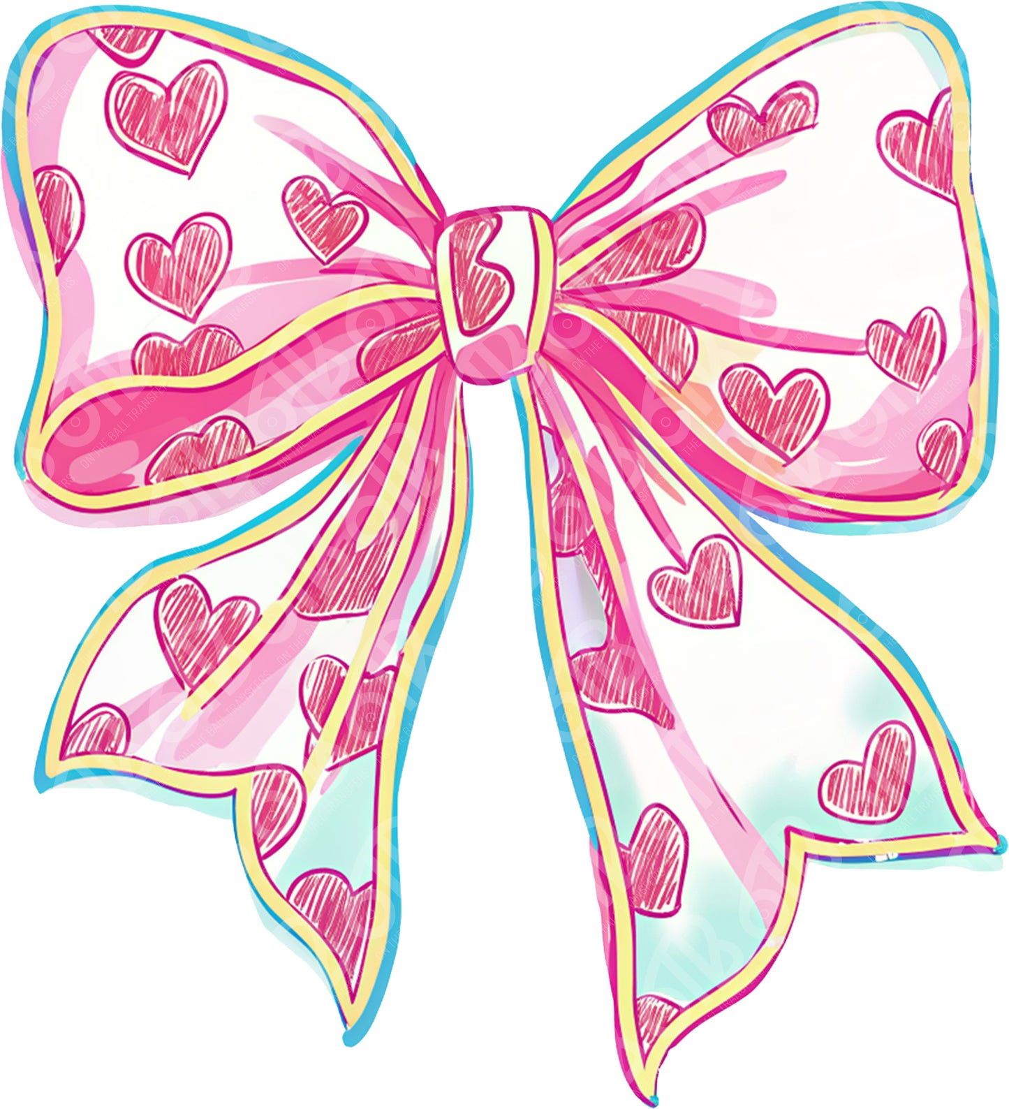Valentine's Day Bow DTF Transfer
