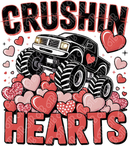 Crushin' Hearts DTF Transfer