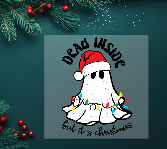 Dead Inside But It's Christmas DTF Transfer