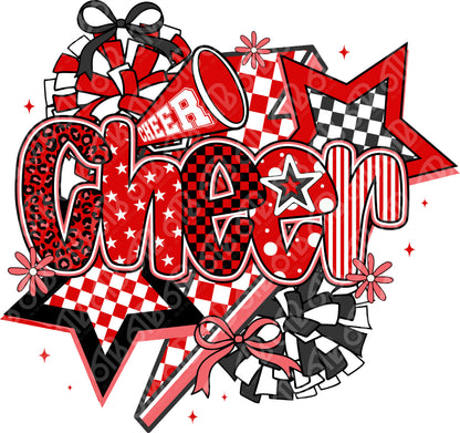 Cheer Coquette Preppy Collage DTF Transfer