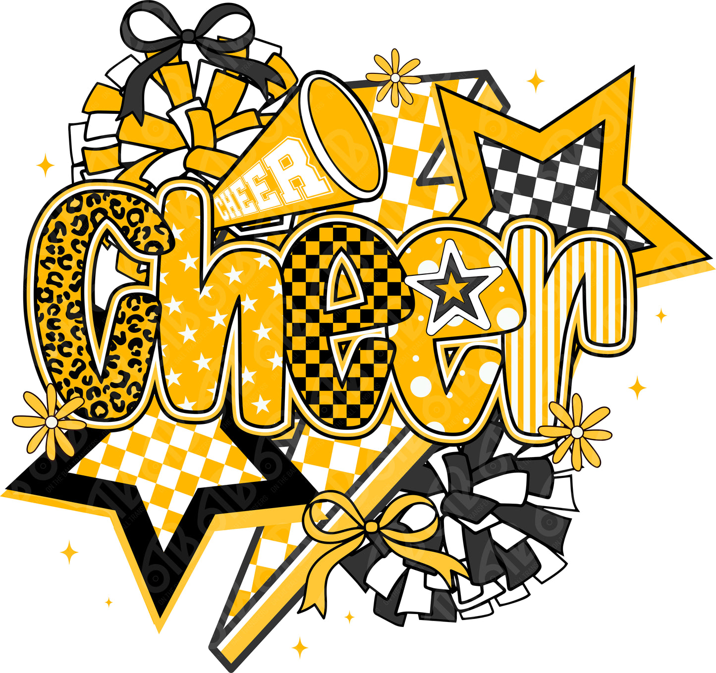 Cheer Coquette Preppy Collage DTF Transfer