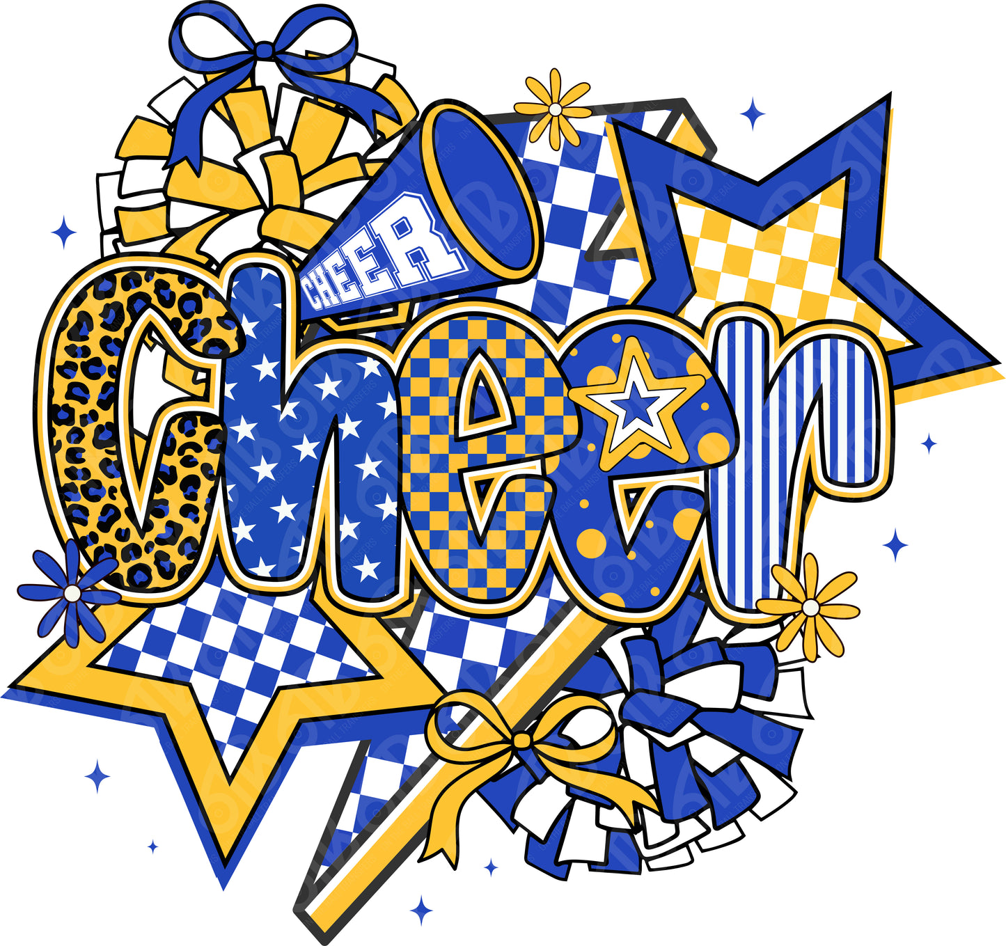 Cheer Coquette Preppy Collage DTF Transfer