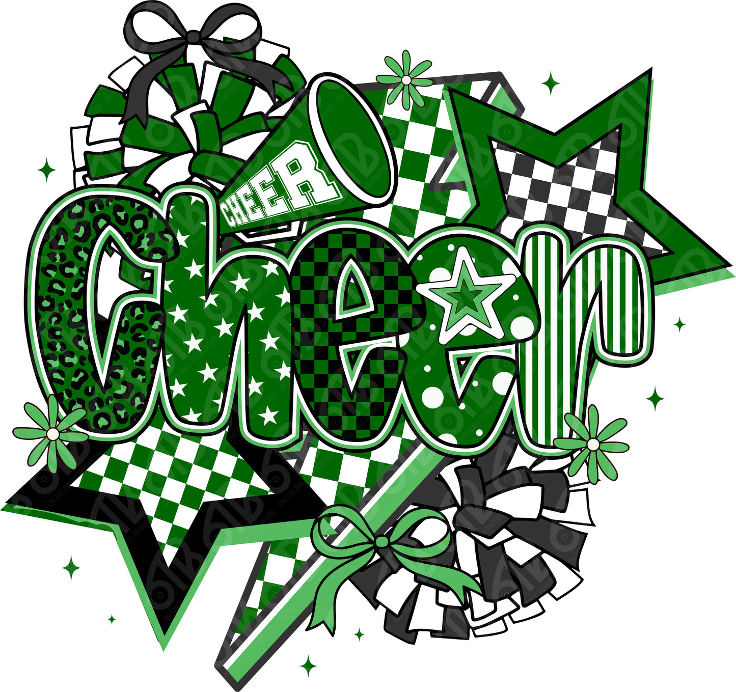 Cheer Coquette Preppy Collage DTF Transfer