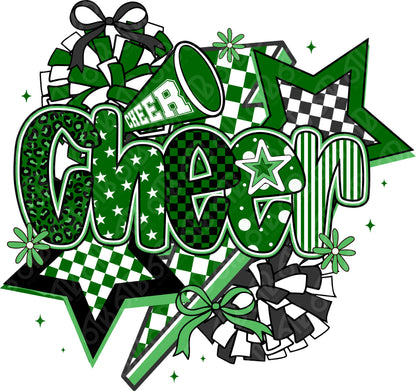 Cheer Coquette Preppy Collage DTF Transfer