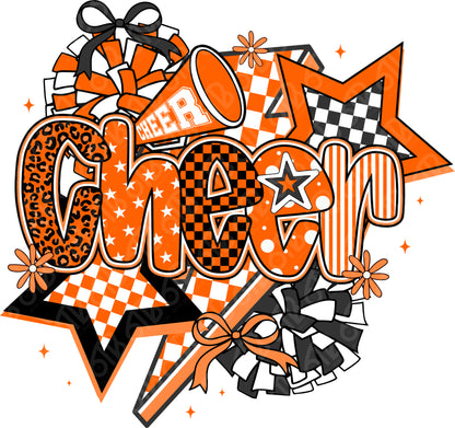 Cheer Coquette Preppy Collage DTF Transfer