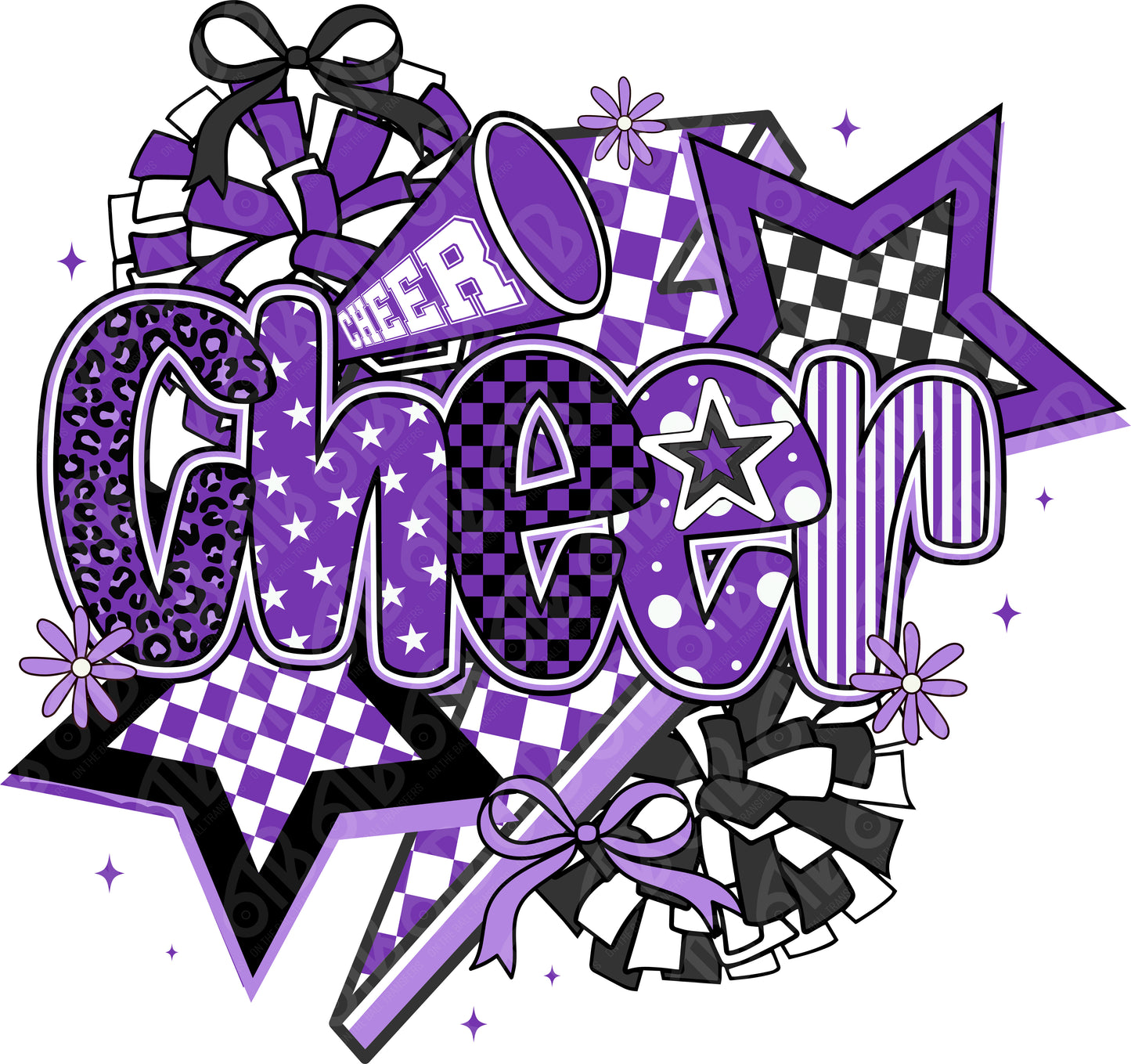 Cheer Coquette Preppy Collage DTF Transfer