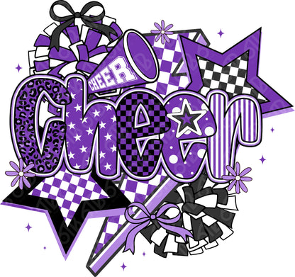 Cheer Coquette Preppy Collage DTF Transfer