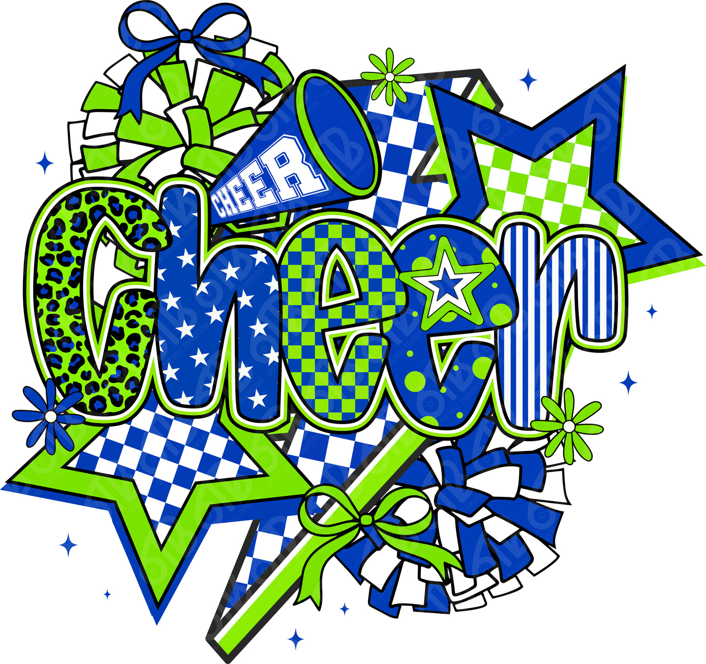 Cheer Coquette Preppy Collage DTF Transfer