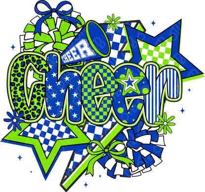 Cheer Coquette Preppy Collage DTF Transfer