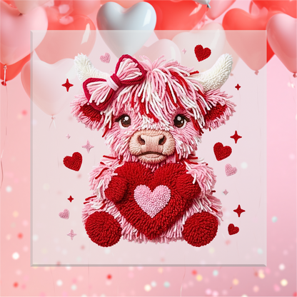 Faux Yarn Cow DTF Transfer