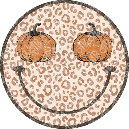 Pumpkin Smiley DTF Transfer
