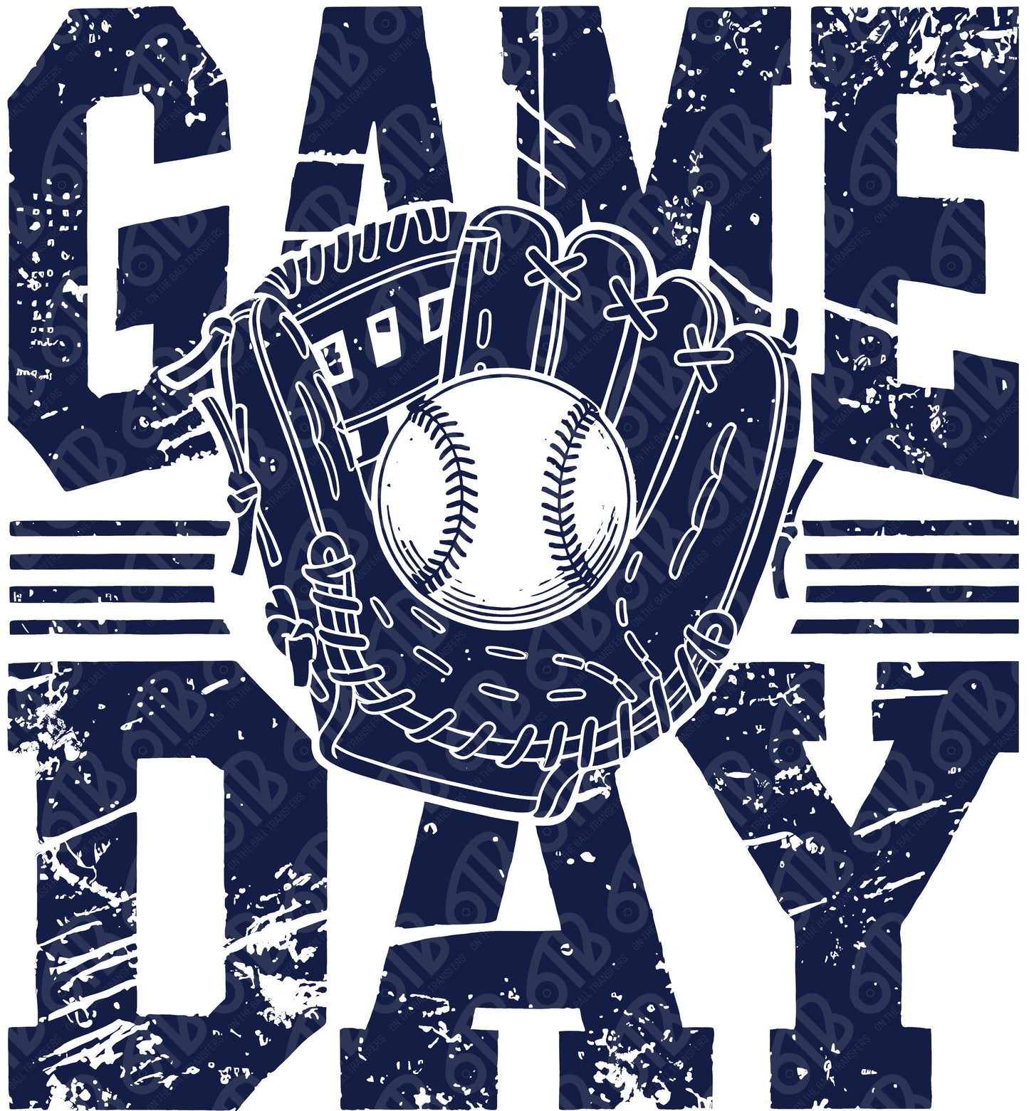 Game Day Baseball Vintage DTF Transfer