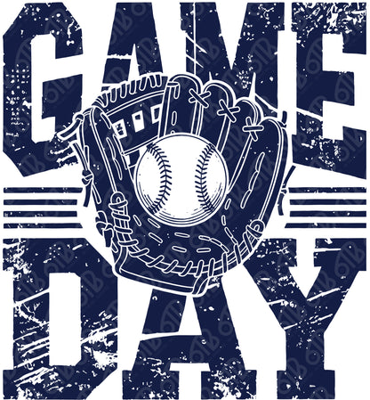 Game Day Baseball Vintage DTF Transfer