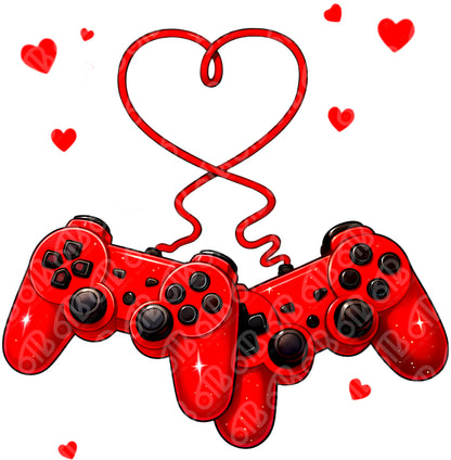 Valentine's Gamer DTF Transfer