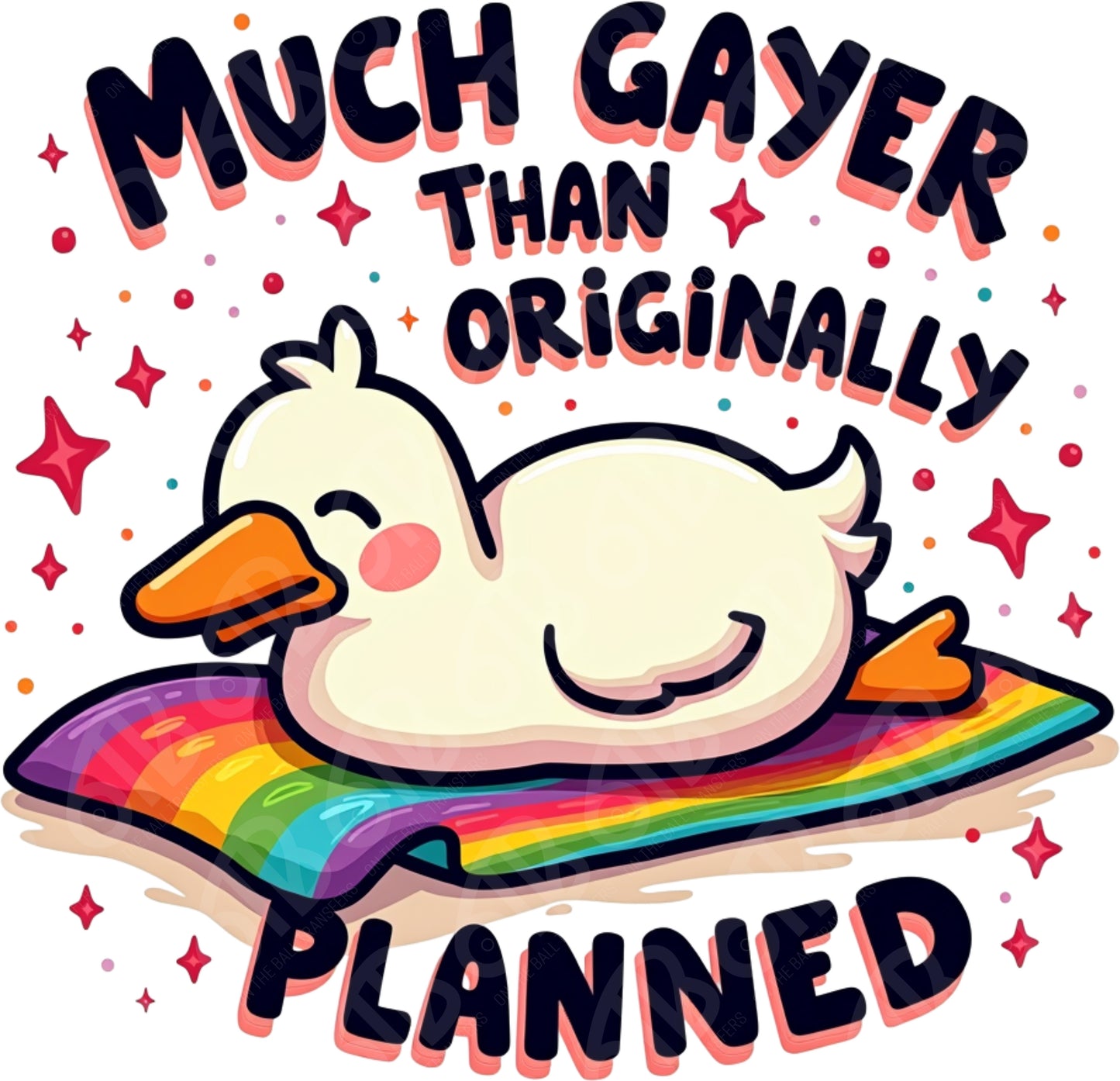 Much Gayer than Originally Planned DTF Transfer