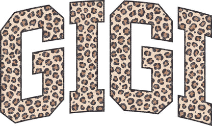 Gigi Leopard print DTF Transfer