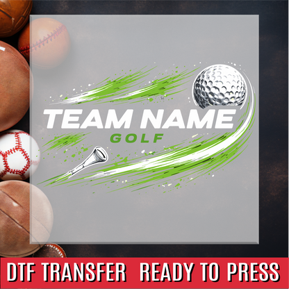 Golf Team Custom DTF Transfer