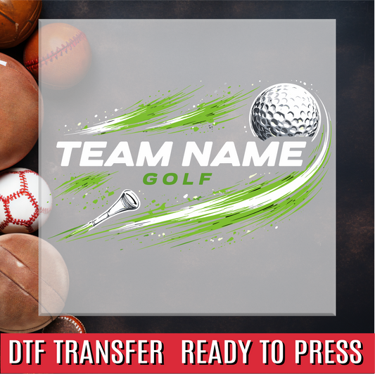Golf Team Custom DTF Transfer